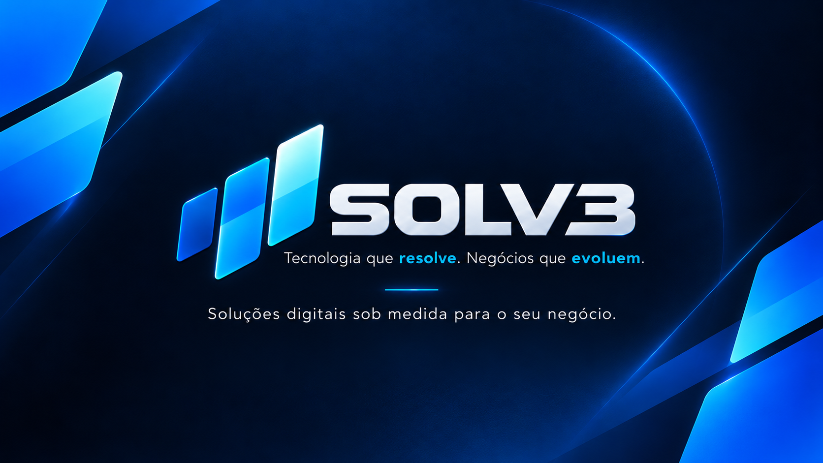 Solv3. Tecnologia que resolve. Negócios que evoluem. Soluções digitais sob medida para o seu negócio.